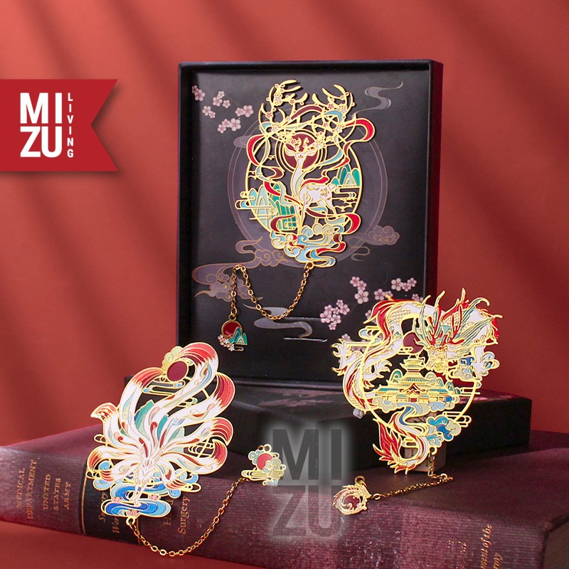 

RB MIZU SHINWA Metal Bookmark Gift Set Penanda Buku Pembatas Buku Hadiah