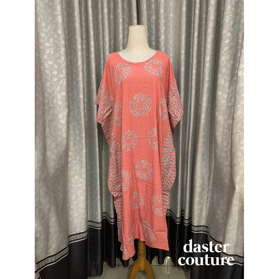 DASTER ALIA KALONG LOWO KEKINIAN MOTIF POINTILIS / DASTER KAFTAN BUMIL UKURAN JUMBO PREMIUM SULTAN