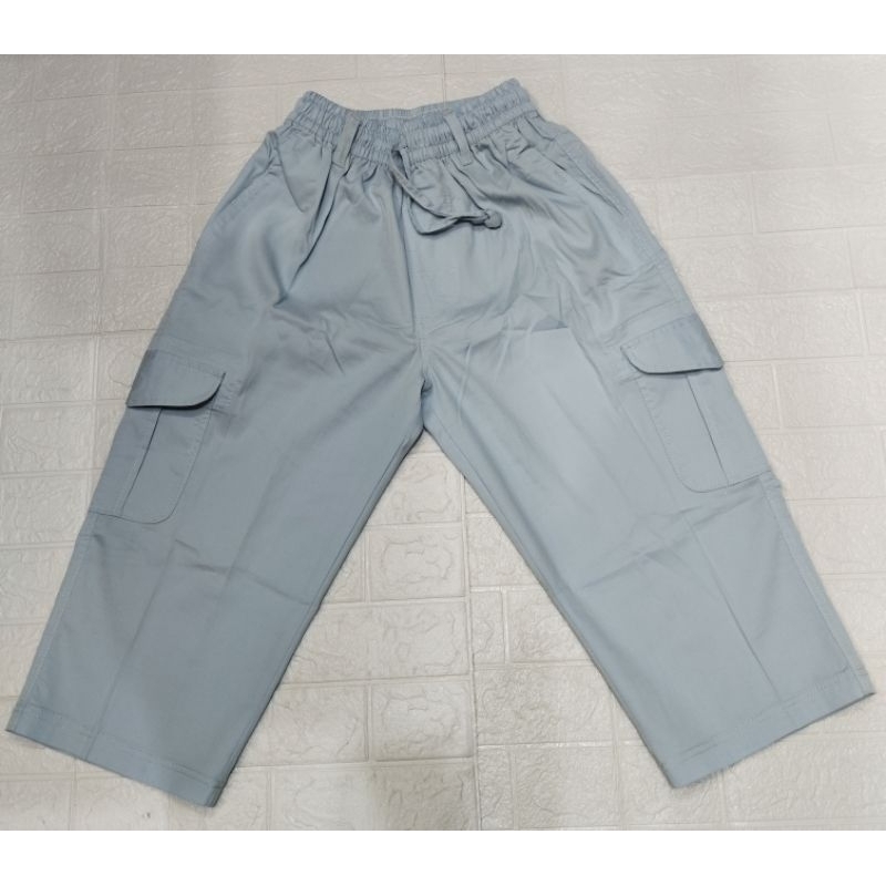 Celana Pendek 7/8 Pinggang Karet, Celana Sholat  Muslim Pria