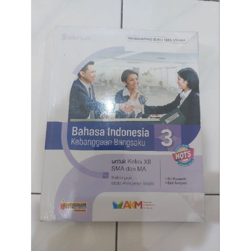 

Buku Paket Bahasa Indonesia XII Platinum 95% mulus