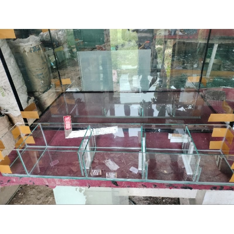 top filter kaca ukuran100x20x15