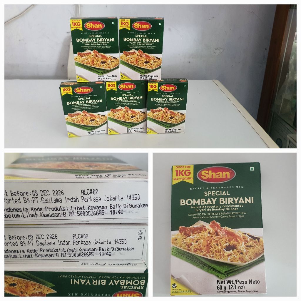 

shan bumbu biryani kemasan baru