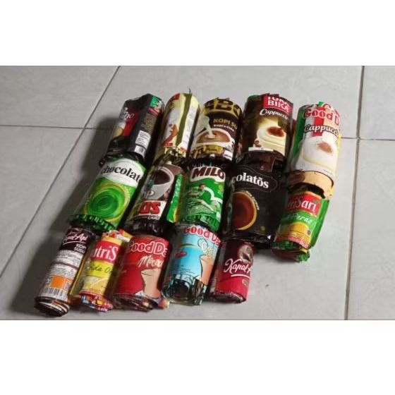 

BUNGKUS MINUMAN DAUR ULANG BEKAS BERSIH UNTUK KERAJINAN HARGA PER 25/50 PCS