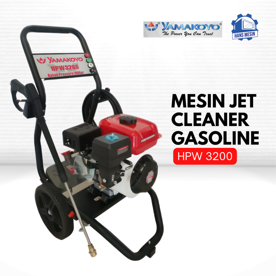 Mesin Jet Cleaner Gas 220 Bar High Pressure Washer 3200 PSI ORI yamakoyo