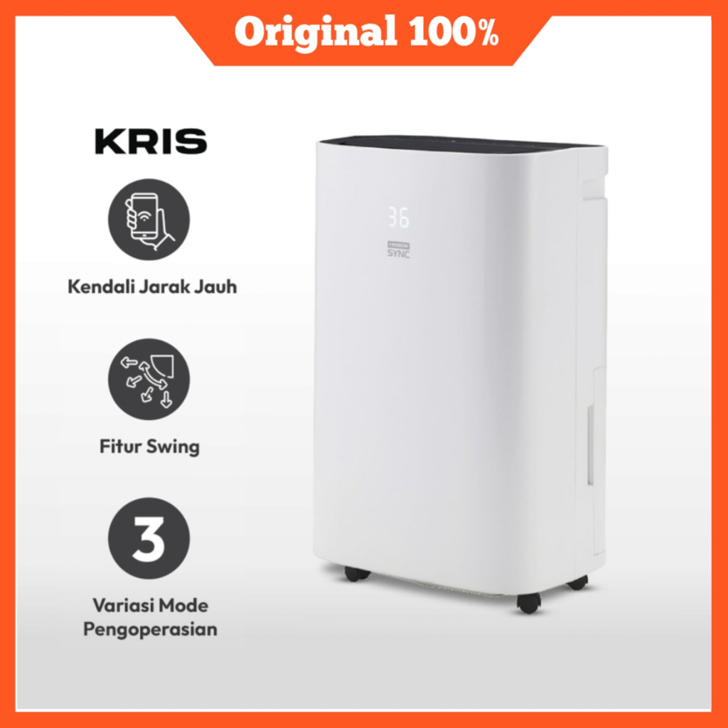 Krisbow Sync 50 Ltr Smart Dehumidifier - Putih