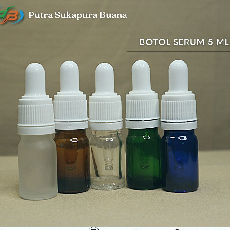 Botol serum kaca pipet 5ml tebal/Botol pipet 5ml/Botol pipet/Botol serum/Botol kaca