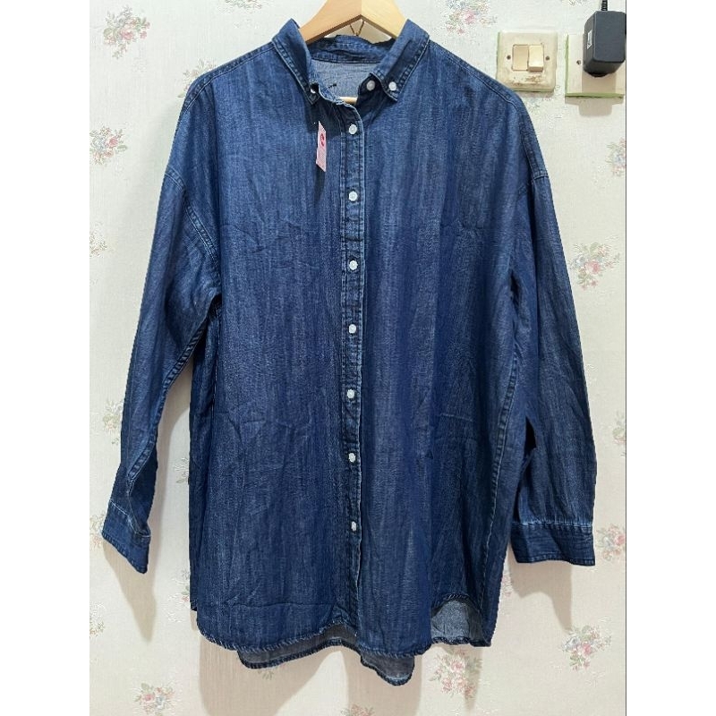 preloved tunik denim oversize ld 140