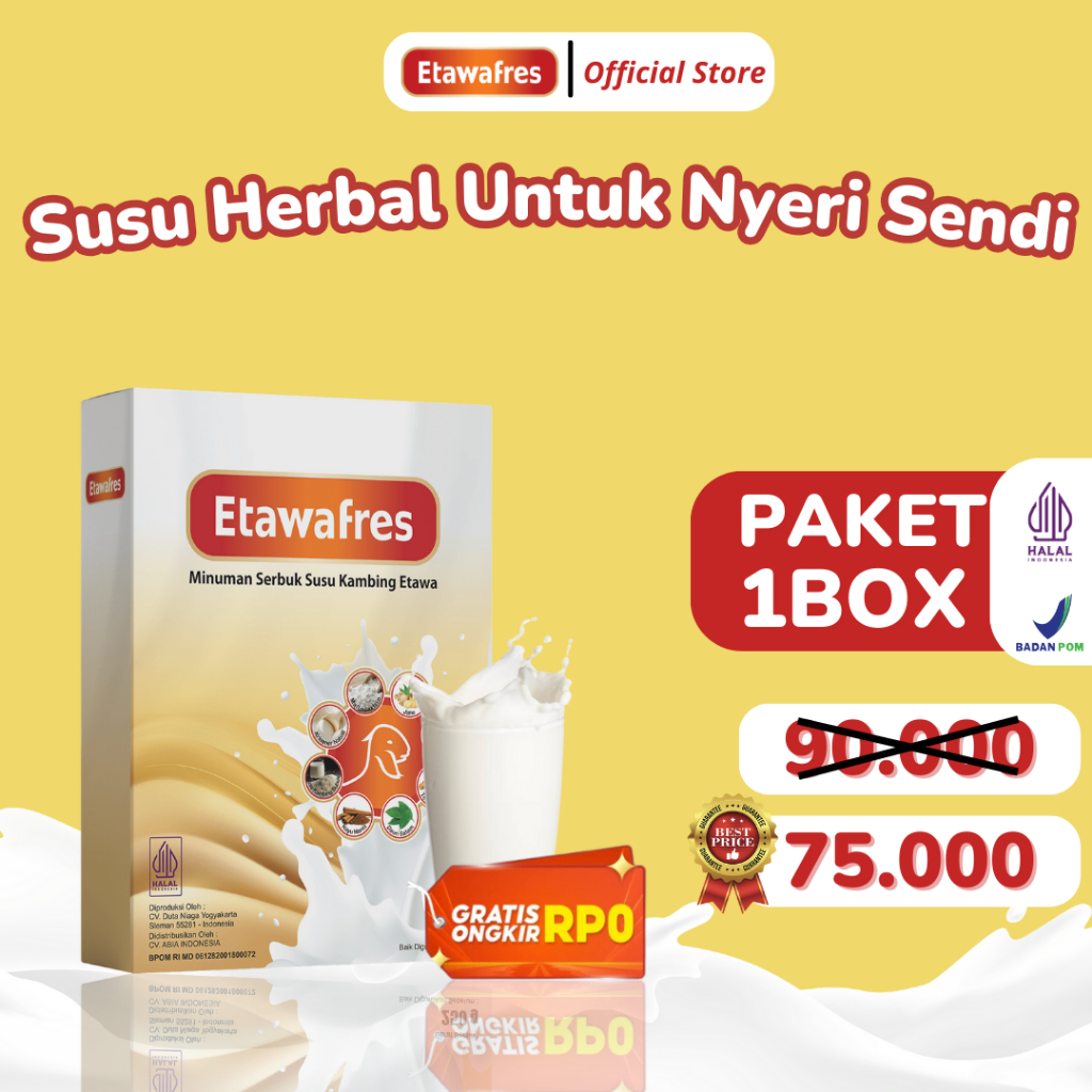 

Etawafres Susu Etawa Atasi Nyeri Tulang dan Sendi 200 gram