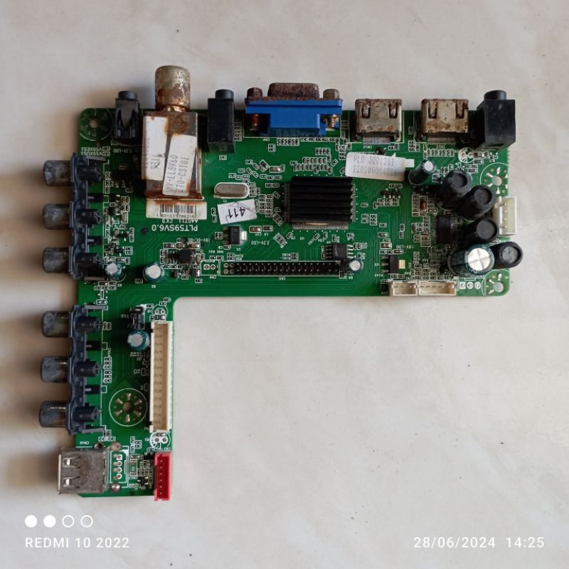 MB MOBO MAINBOARD MODULE MESIN TV POLYTRON PLD32D120I/PLD 32D120I
