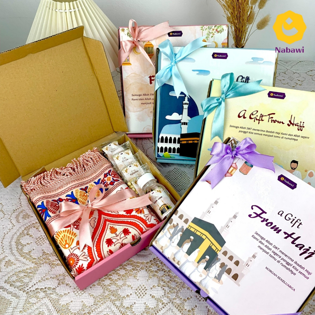 

Promo 7.7 Hampers Mecca 6in1 Sajadah Sujud dan Makanan Khas Arab Hampers Sajadah Sujud Souvenir