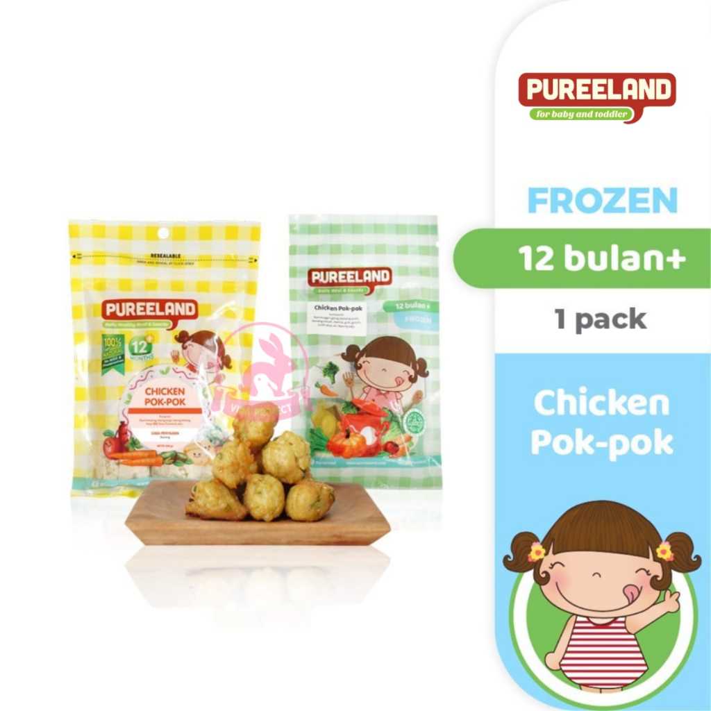 

PUREELAND FROZEN CHICKEN POK POK MAKANAN BAYI MPASI NON MSG LAUK SIAP SAJI FINGER FOOD