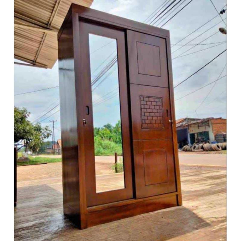 lemari pakaian minimalis 2 pintu