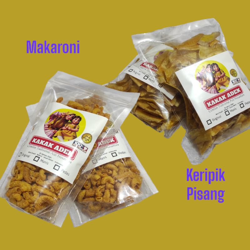 

Cemilan Murah !! Makaroni dan Keripik Singkong