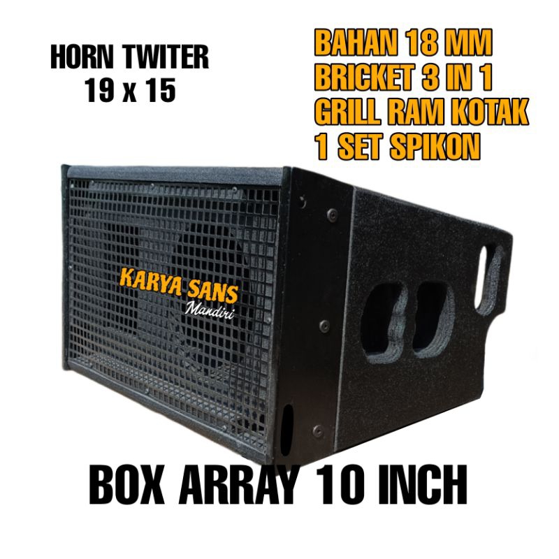 Box array 10 inch single plus twiter finishing