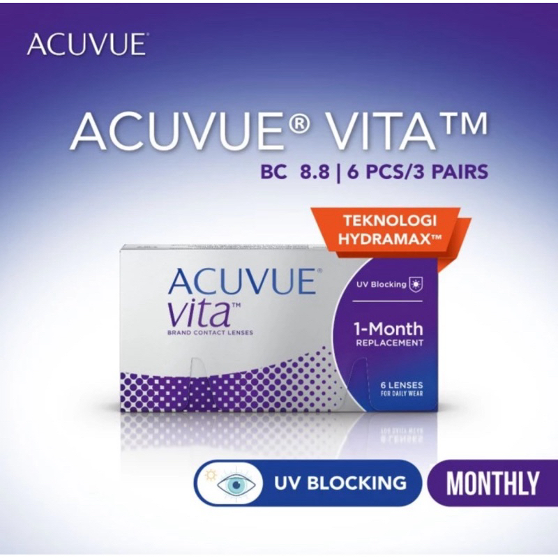 Acuvue Vita Monthly Contact Lens Softlens - Lensa Kontak Bulanan