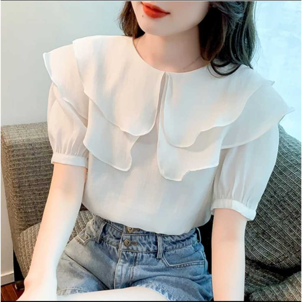 QF.ATASAN WANITA BLOUSE  KOREA ROSEE/TERBARU/UKURAN M,L,XL,XXL/KOREA/BANGKOK/FASHION WANITA