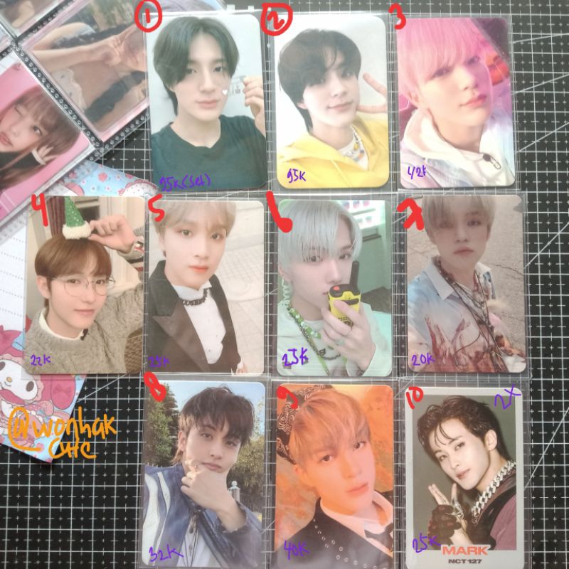 WTS PC PHOTOCARD NCT DREAM 127 JENO HAECHAN RENJUN JISUNG CHENLE MARK LEE MD BIRTHDAY PINK CHRISTMAS