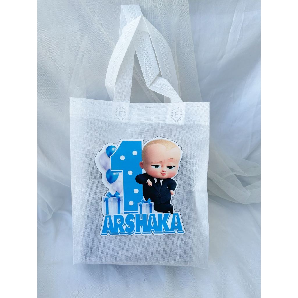 

Baby Boss - Tas Spunbon Custom Tema - Tas Souvenir Ulang Tahun / Goodie Bag Birthday / Tas Snack