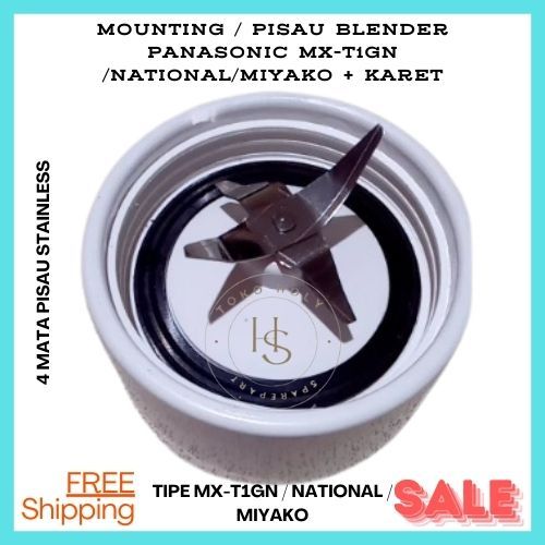 Ay00 PISAU BLENDER PANASONIC MX-T1GN NATIONAL + KARET MOUNTING PISAU BLENDER PANASONIC
