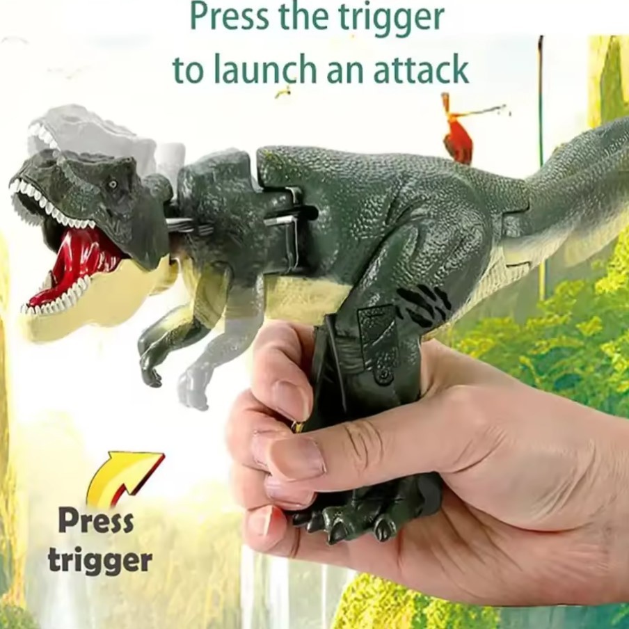 Mainan dinosaurus T-rex suara + lampu, mainan anak viral