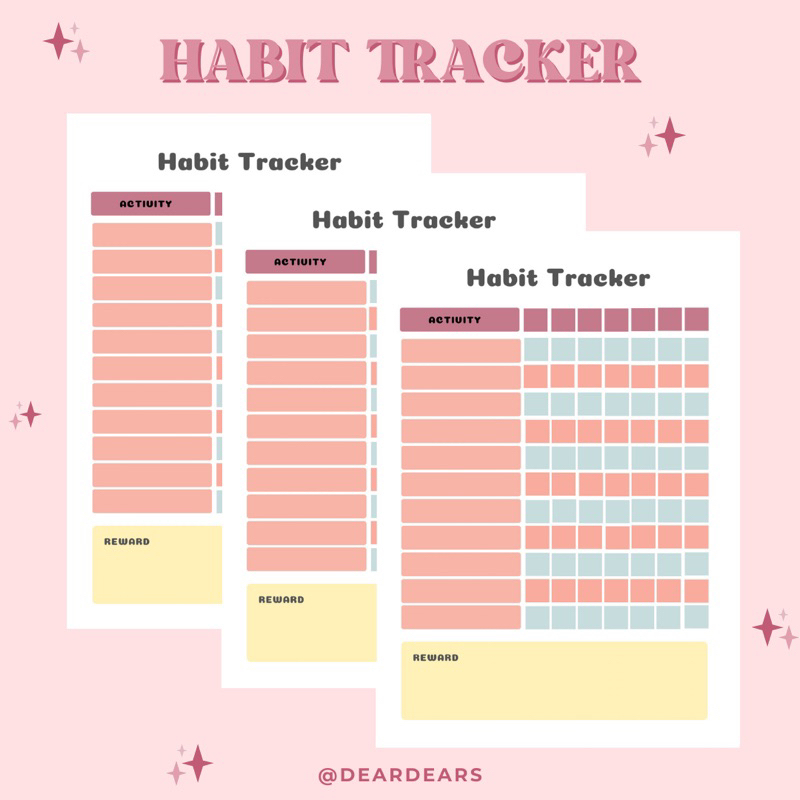 

Habit Tracker Pastel Color