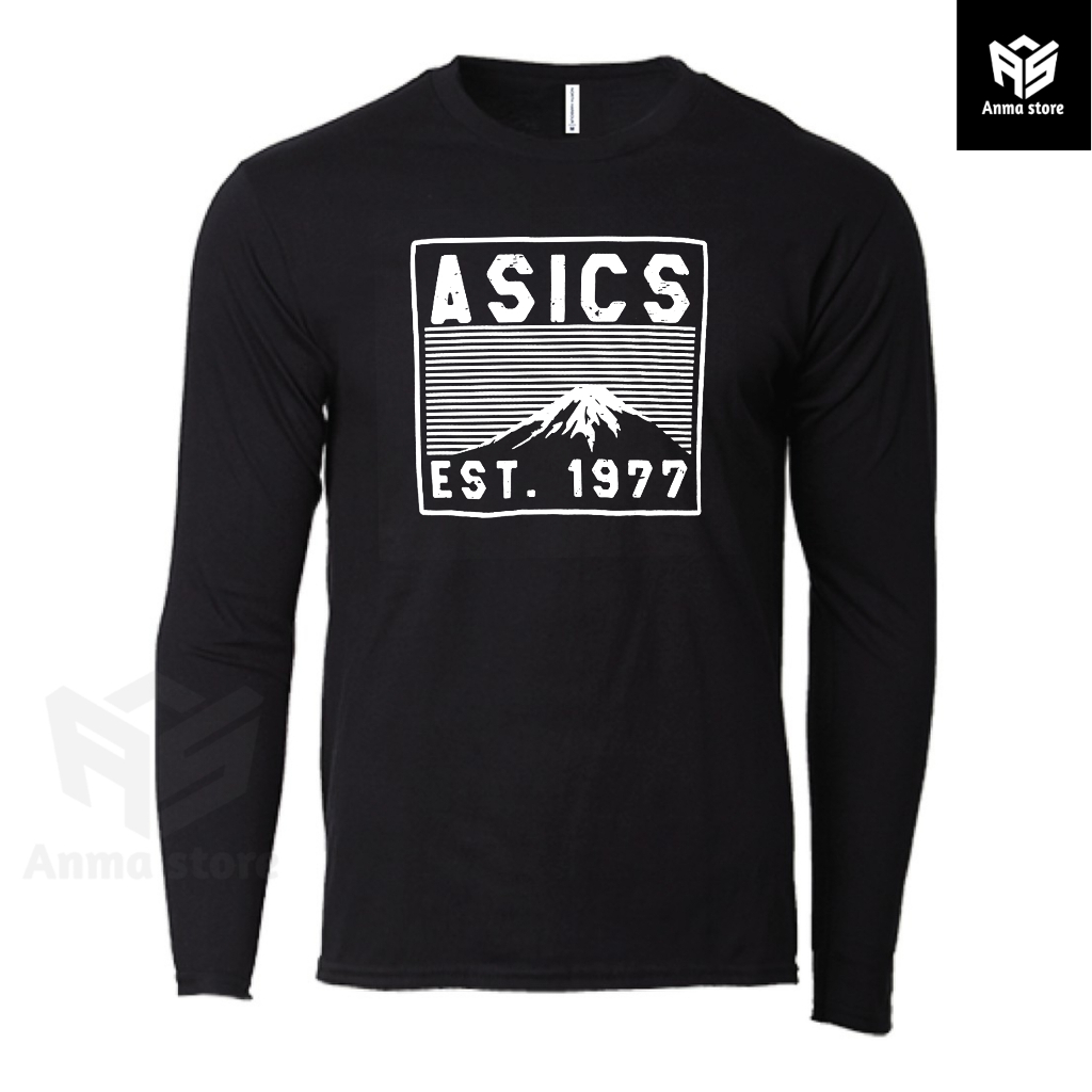Kaos Baju Lengan Panjang Pendaki Gunung Asic Mountain