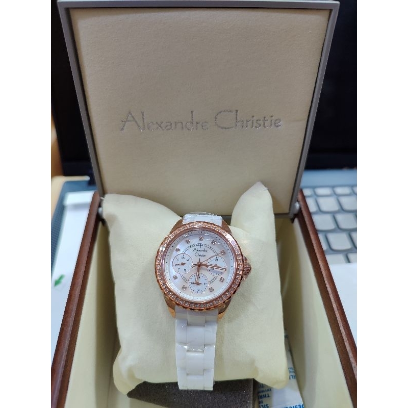 ORIGINAL JAM TANGAN ARLOJI WANITA CEWE CEWEK ALEXANDRE CHRISTIE JAM ORI  RANTAI MEWAH