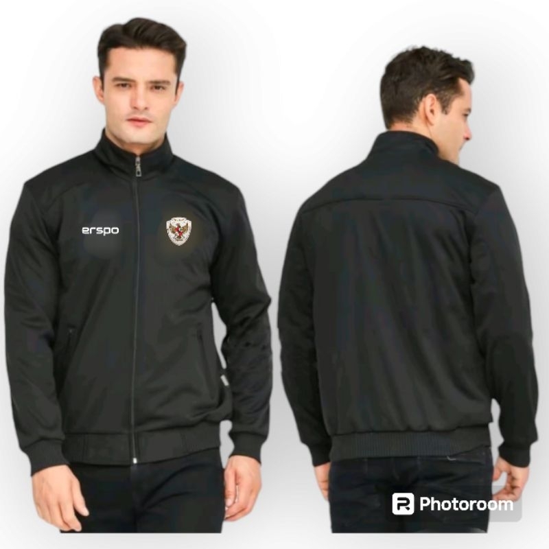 jaket pria logo garuda hitam jaket timnas jumbo
