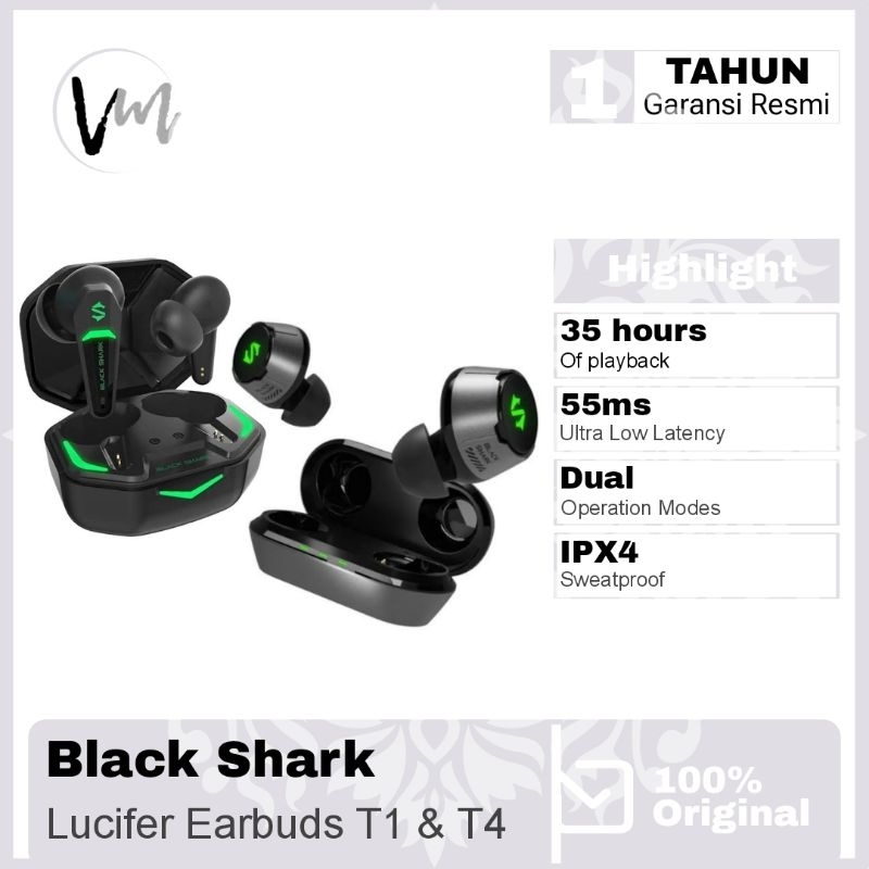 Black Shark Lucifer T1 / BlackShark Lucifer T4 TWS Gaming Earbuds Earphone Wireless