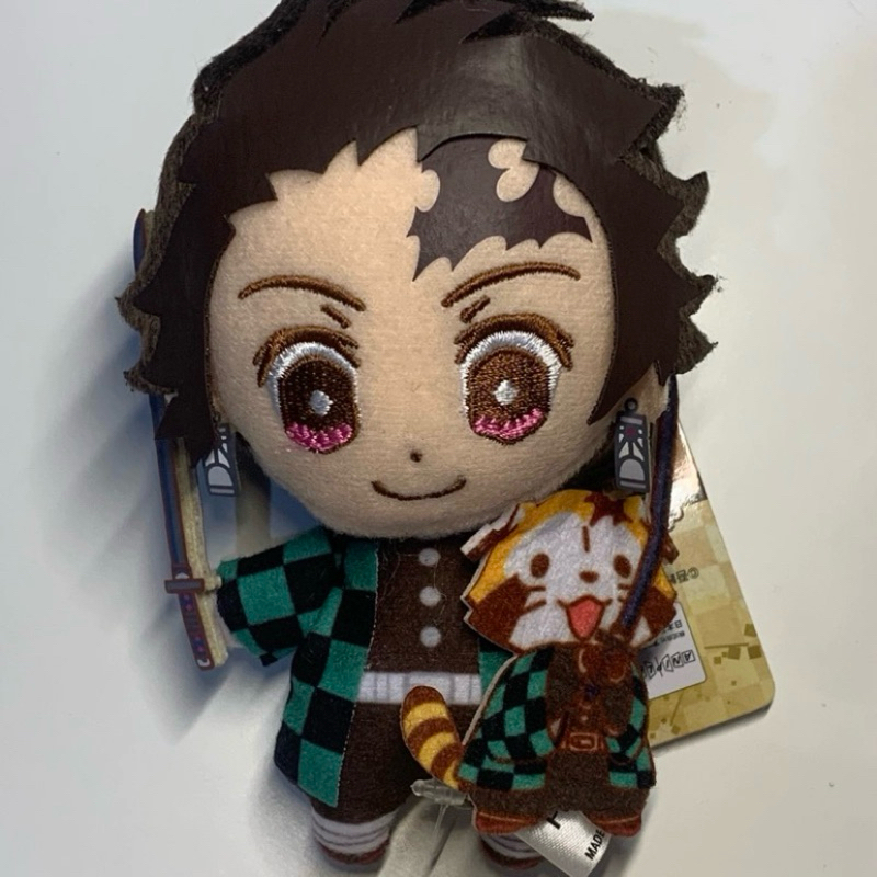 demon slayer tanjiro x rascal plush (size mini)