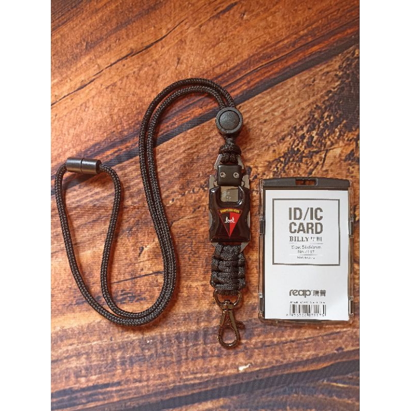

( Bisa Cod ) Tali Lanyard id card Logo KORPS BRIMOB Sudah termasuk Case Holder