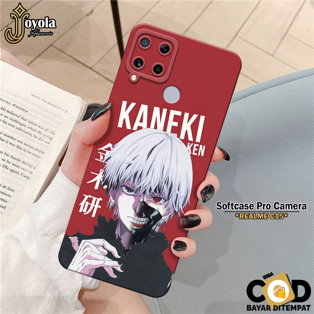 JOYOLA Case Hp Realme C15 - Softcase Realme C15 Terbaru - Fashion Case Anime - Casing Realme C15 - K