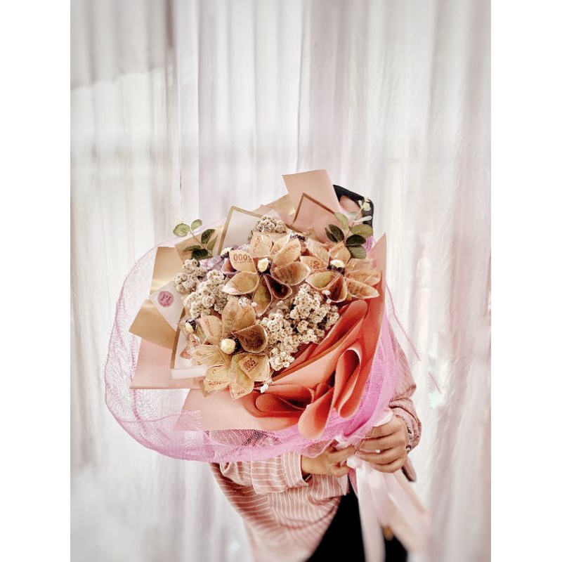 buket uang/buket balon uang