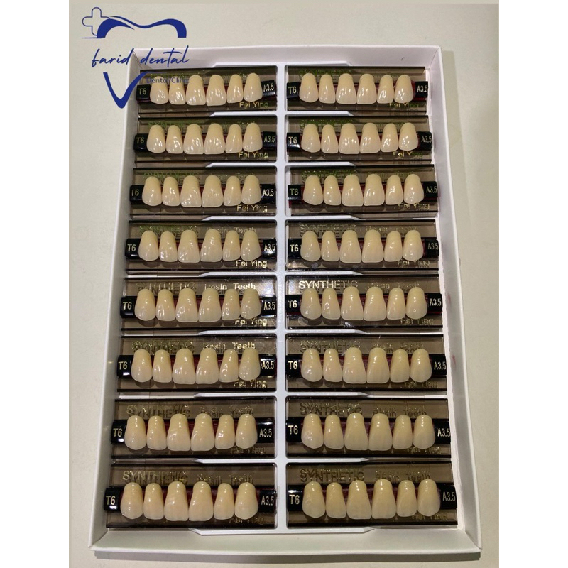 Yp synthetik 1 box depan anterior gigi palsu dental lab