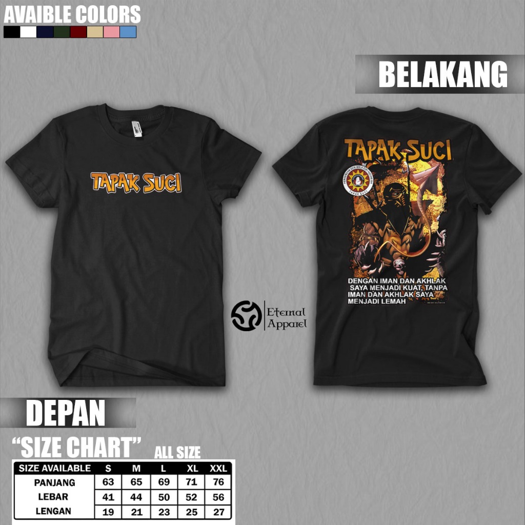 KAOS TAPAK SUCI KEREN KAOS BAJU TAPAKSUCI PENCAK SILAT INDONESIA IPSI KAOS TAPAKSUCI FIGHTER | TAPAK