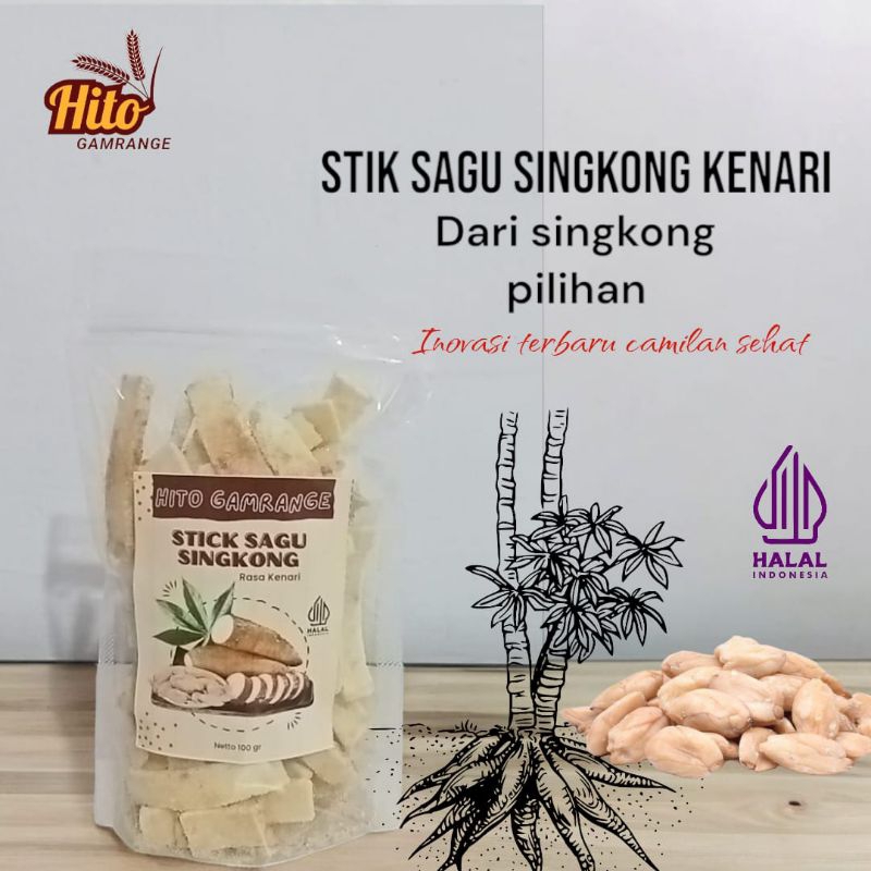 

Stik Sagu Singkong Rasa Kenari 100gr