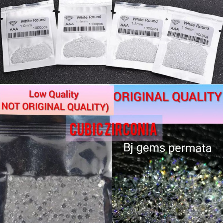 KODE L78E Real AAA  Quality  Batu Permata Cubic Zirconia Tabur 7  3 MM Untuk Perhiasan a