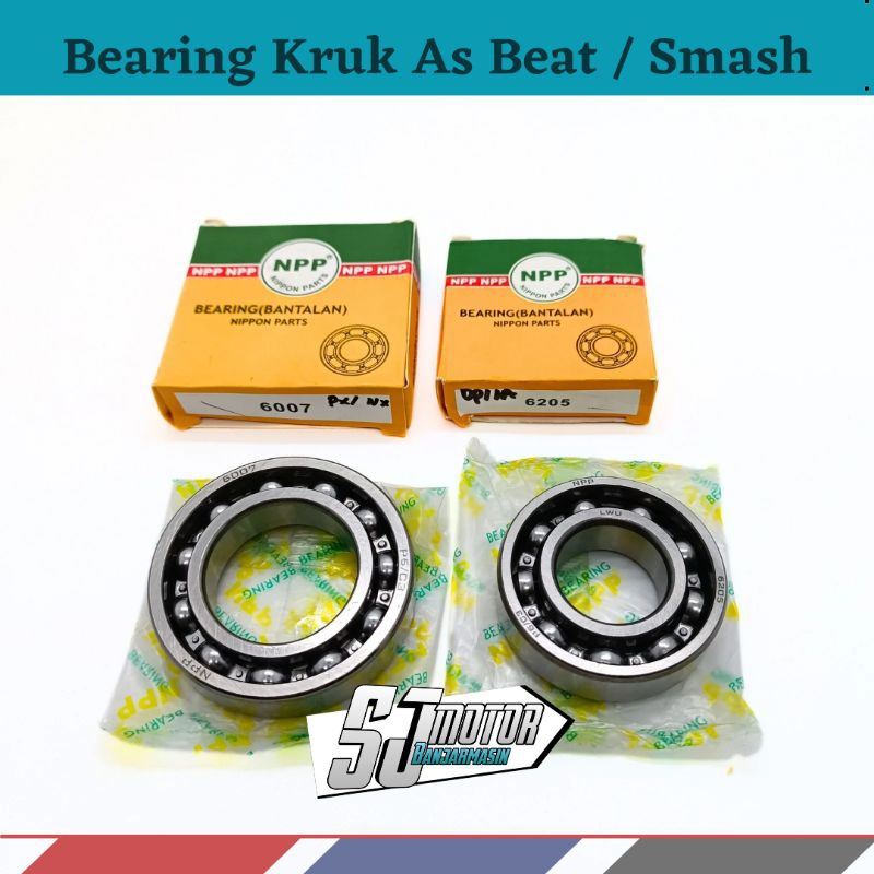 Bearing Kelahar Laher Kruk As NPP 6007 6205 Beat Karbu/FI Scoopy Karbu/FI Shogun Spin Skywive Shogun