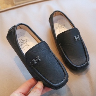 KODE N63L V 332 SEPATU PANSUS IMPORT ANAK COWOK LAKI SLIP ON PANTOVEL BAHAN KULIT SINTETIS COKLAT HI