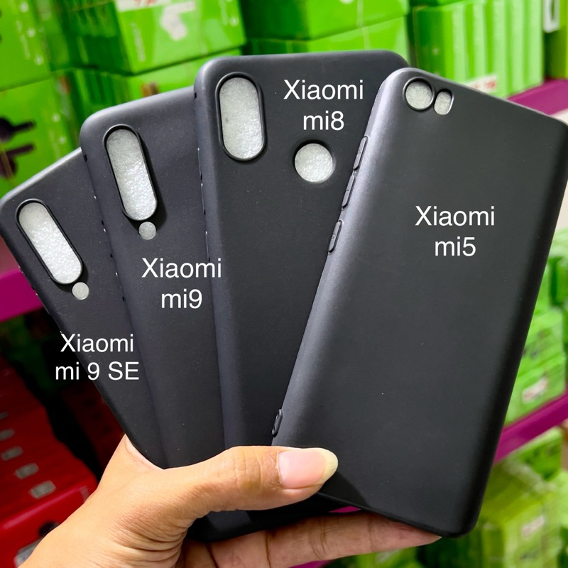 Premium Black Case Xiaomi Mi8 Mi 8 Lite Mi9 Mi 9 SE Softcase Casing Cover Hitam Full Protection