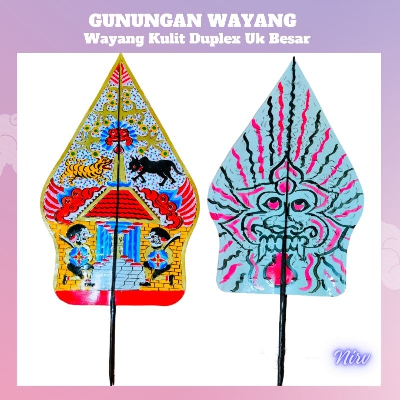 wayang kukit kertas duplex/gunugan/WAYANG KULIT GUNUGAN/WAYANG DUPLEX MURAH
