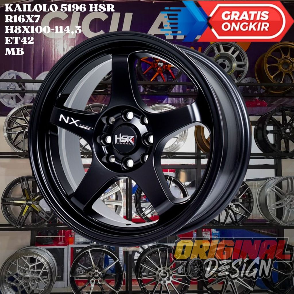 Velg Mobil Ring 16 HSR KAILOLO R16 UNTUK ALVEZ , CONFERO , AVANZA , XENIA