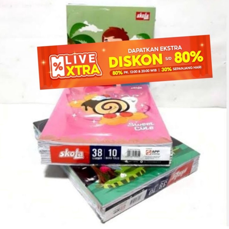 

KODE Q98V Buku Tulis Skola by SIDU 38 Lembar 1 Pak Isi 1pcs