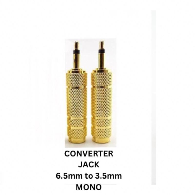 Converter Jack MONO 6.5mm to 3.5mm