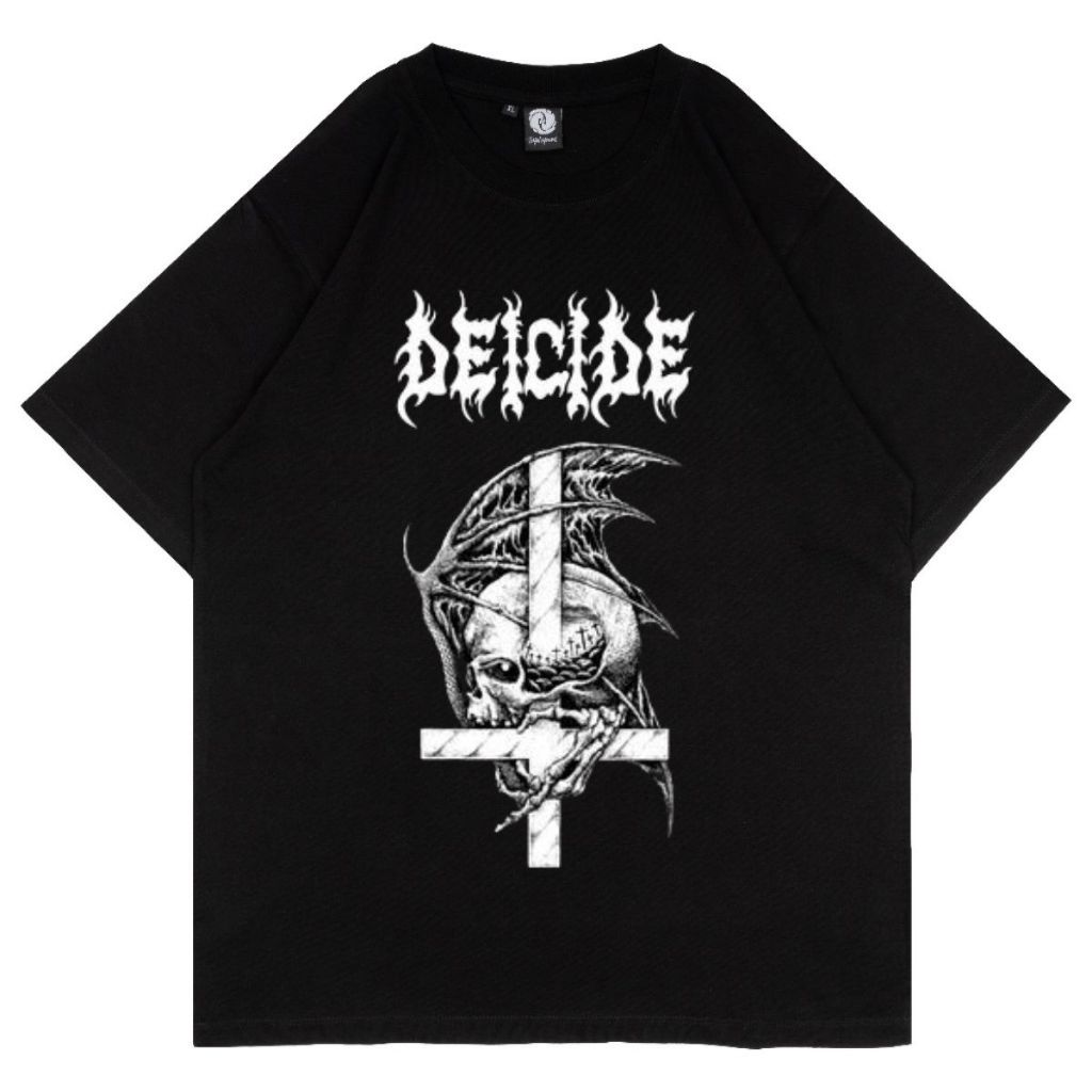 Oversize T-Shirt Distro Black Deicide