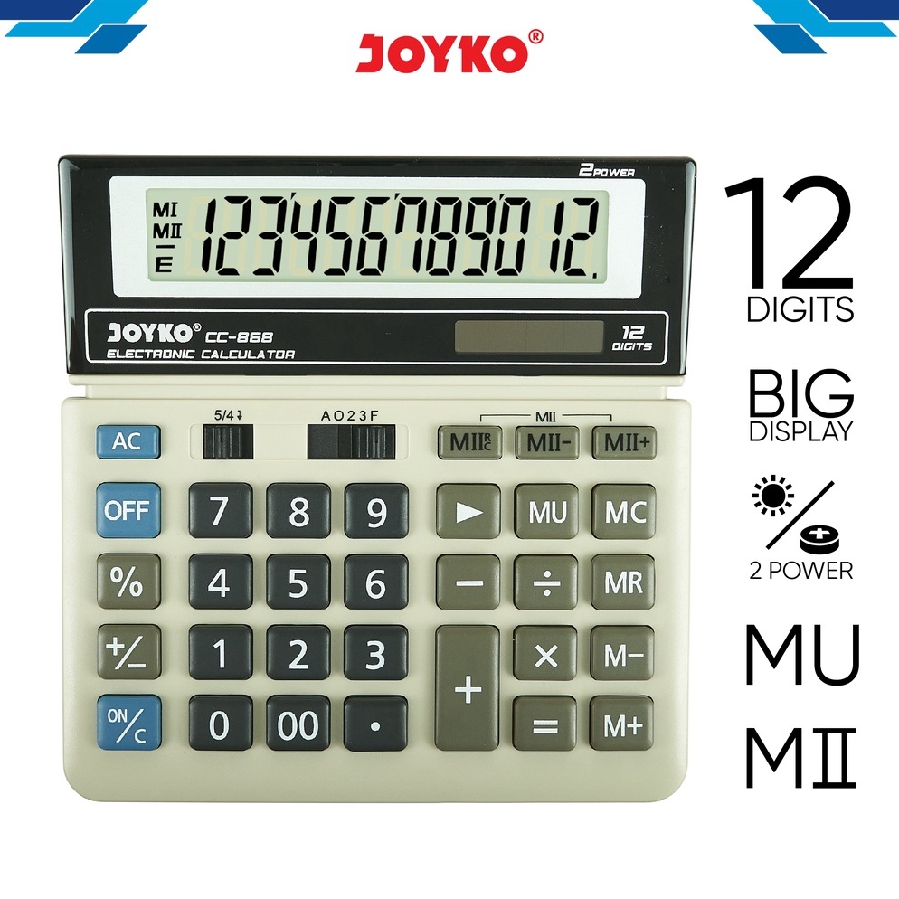 

KODE A28D Calculator Kalkulator Joyko CC868 12 Digits