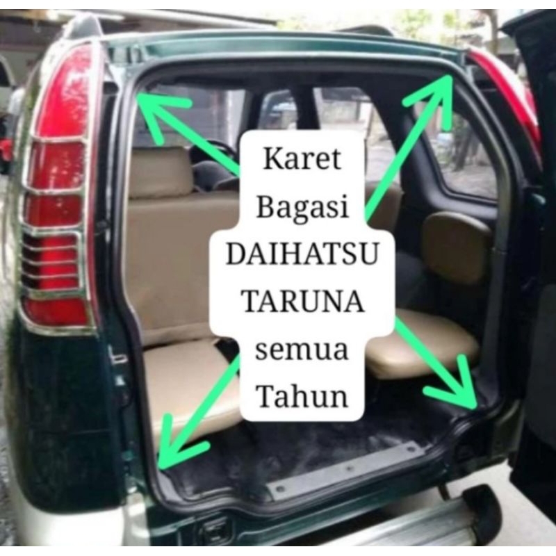 karet pintu bagasi belakang mobil daihatsu taruna