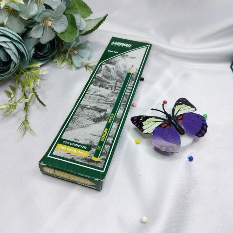 

PENSIL 2B M2B-900 12 Pcs / 1 LUSIN / 1 BOX PENCIL MURAH