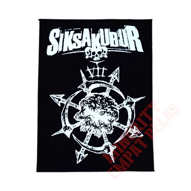 Backpatch Punggung Emblem Punggung Backpatch SiksaKubur Band Punk Rock Metal Hardcore