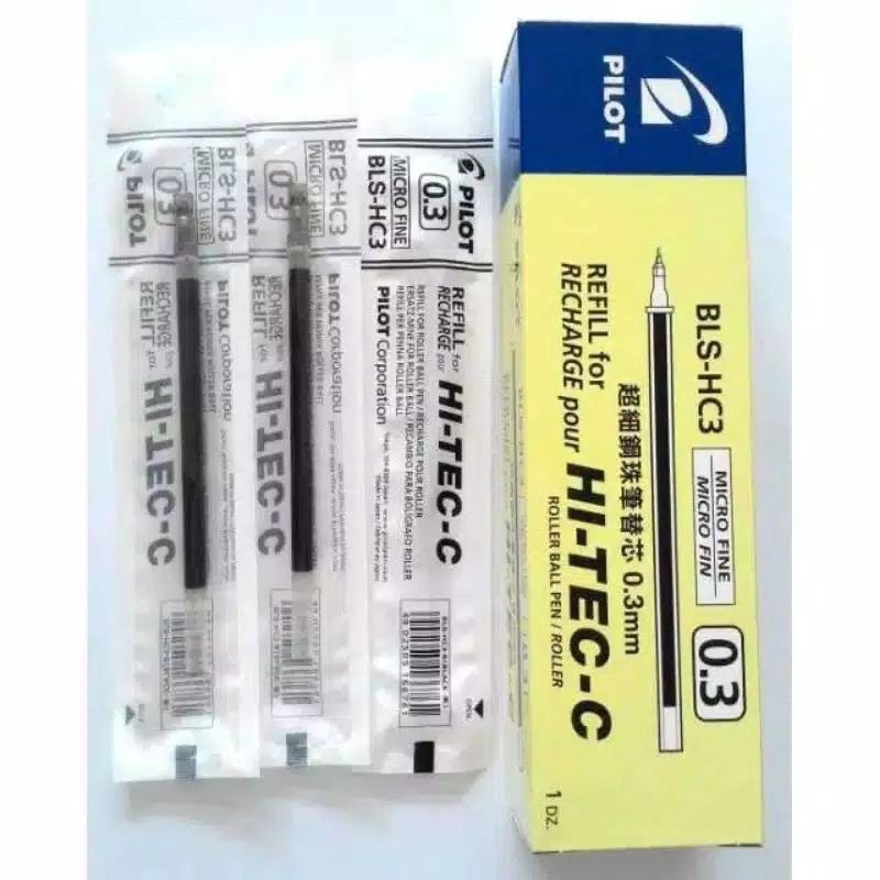 

PROMO Refill Isi Tinta Pulpen Pilot HiTecC 3 MM BLSHC3